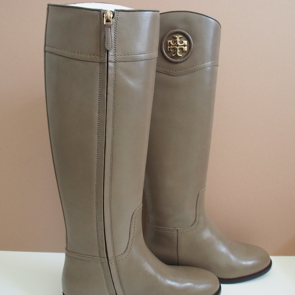 Tory Burch Ashlynn Boots Porcini Grey S 7.5 - Picture 4 of 11